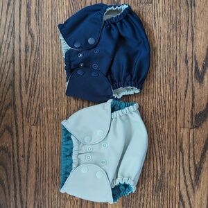 Lot of 2 Esembly cloth diaper outers / covers - size 1